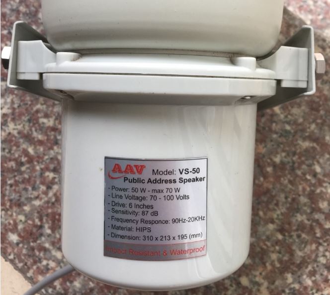 thông số của loa phóng thanh